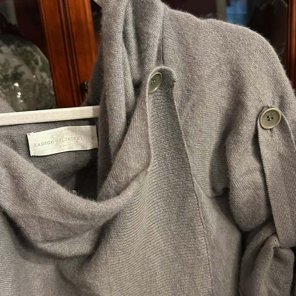 Zadig & Voltaire Cashmere Cardigan Shrug OS - Picture 4 of 9